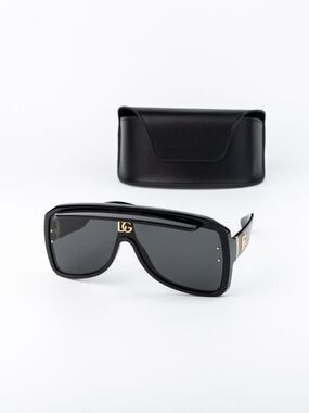 D&G Women Sunglasses Black Grey DG6205 501/87 NEW AUTHENTIC